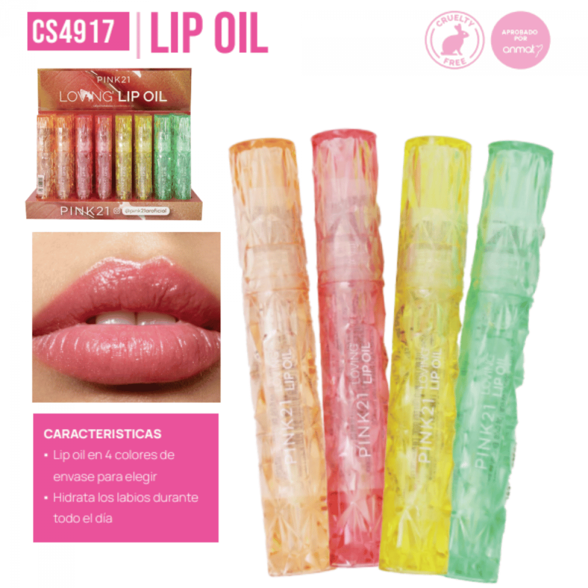 Gloss Lip Oil-PINK 21