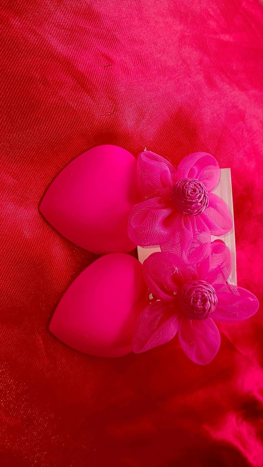 Brinco com Coração e Flor